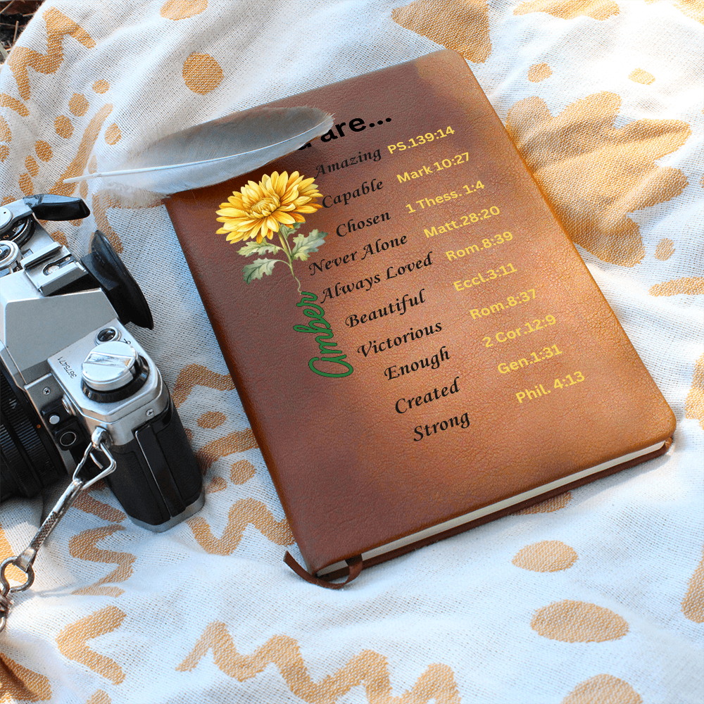 Personalized Birth Flower & Name  Notebook