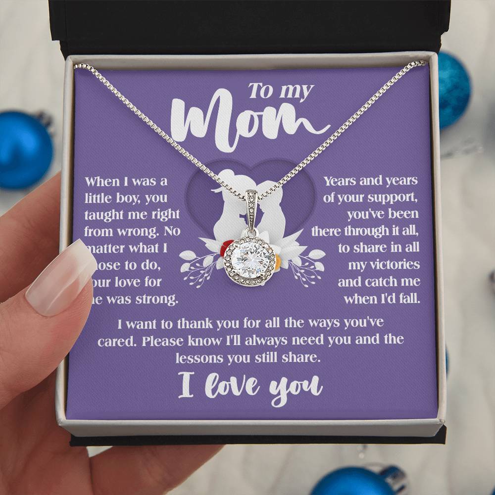 Gift For Mom From Son-Ways You've Cared-Eternal Hope Necklace