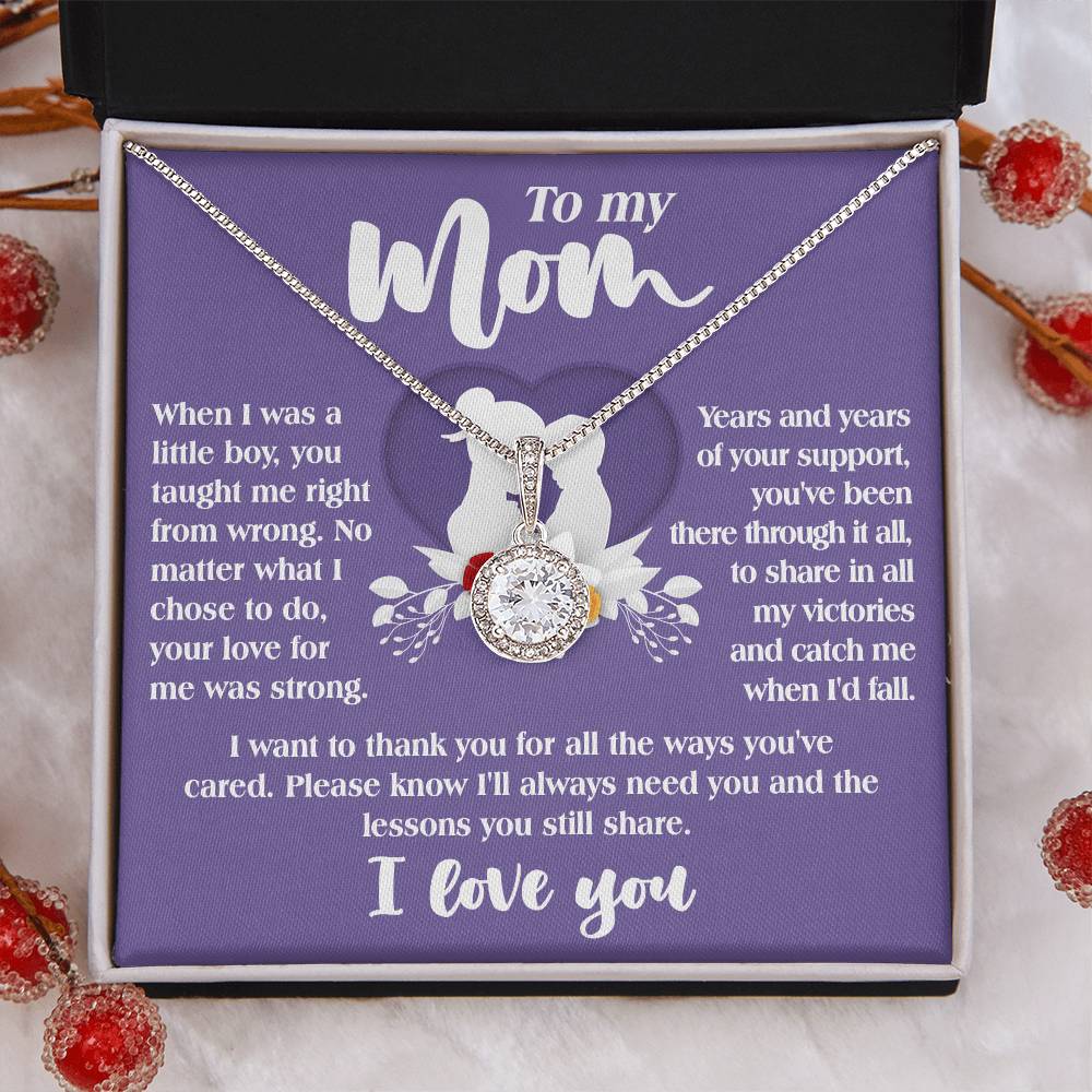 Gift For Mom From Son-Ways You've Cared-Eternal Hope Necklace