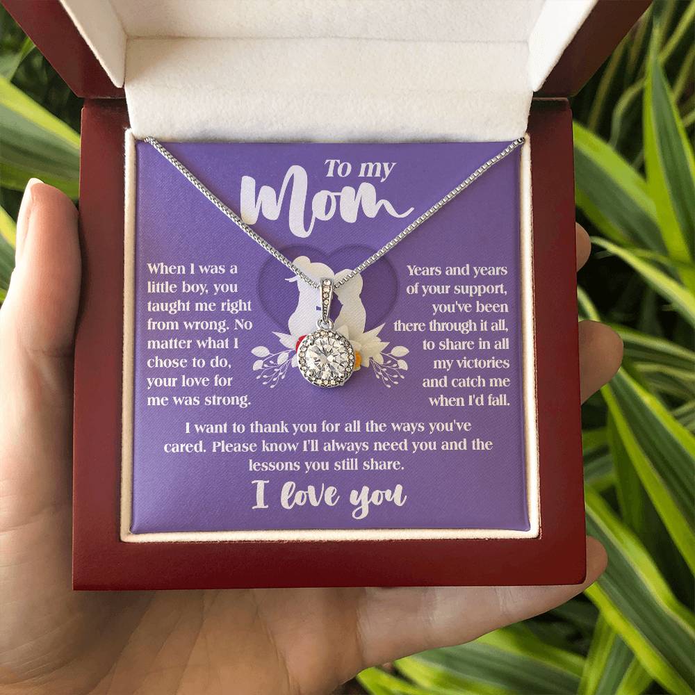 Gift For Mom From Son-Ways You've Cared-Eternal Hope Necklace