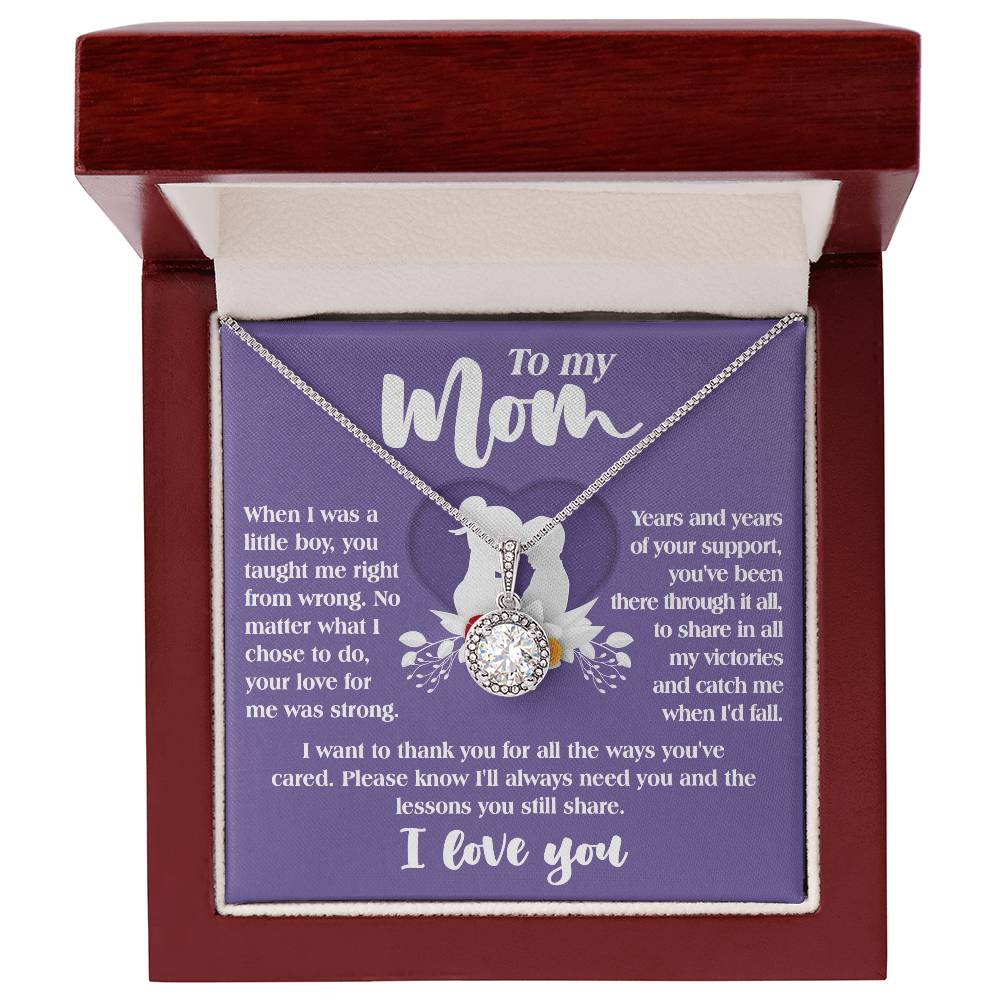 Gift For Mom From Son-Ways You've Cared-Eternal Hope Necklace