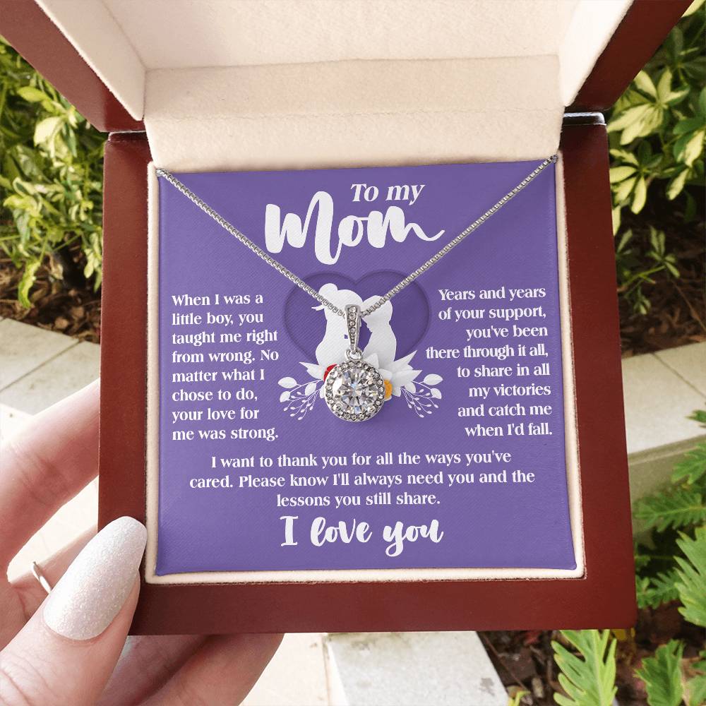 Gift For Mom From Son-Ways You've Cared-Eternal Hope Necklace