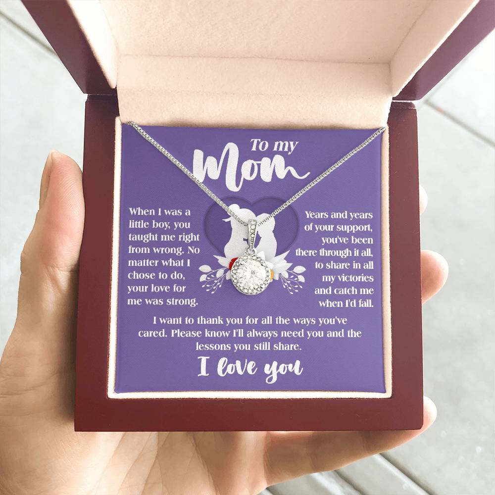 Gift For Mom From Son-Ways You've Cared-Eternal Hope Necklace