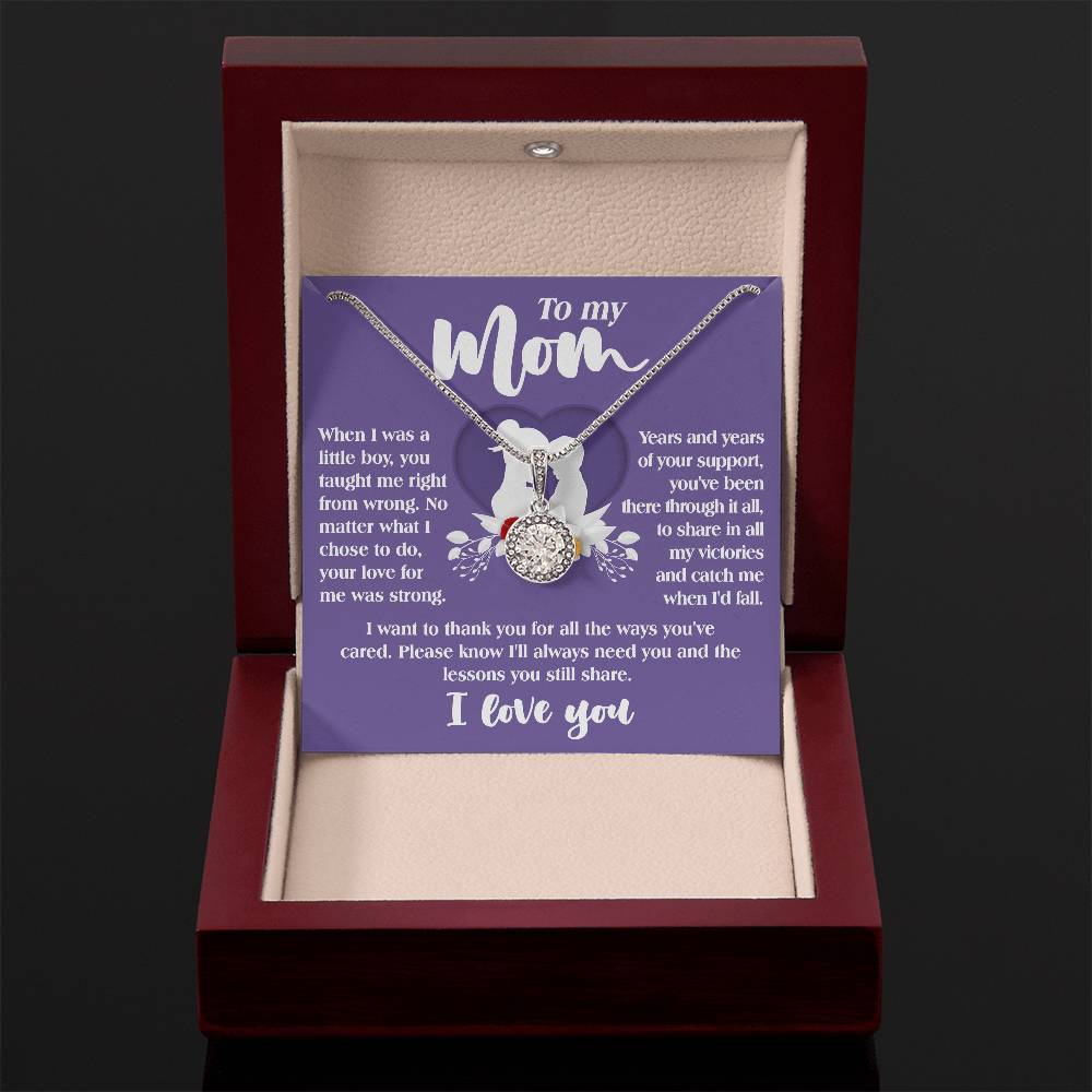 Gift For Mom From Son-Ways You've Cared-Eternal Hope Necklace