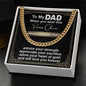 Gift For DAD-Promise Chain-Cuban Link Necklace