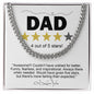 Gift for DAD-Five Stars-Necklace