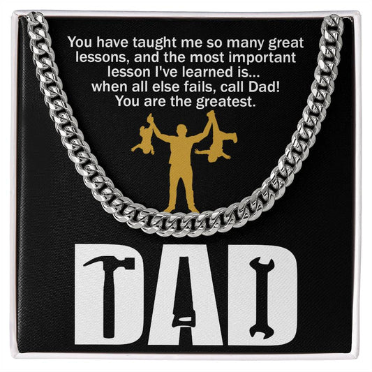 Gift for Dad-Call Dad-necklace