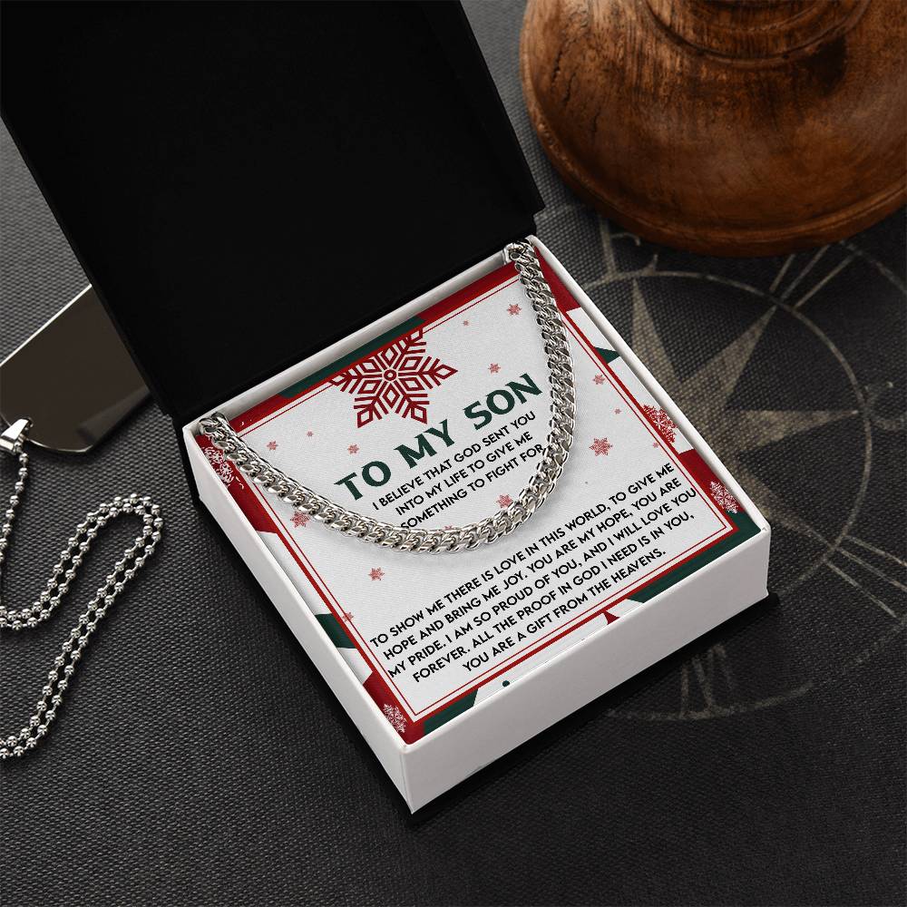 Gift for Son: To Fight For-Cuban Chain