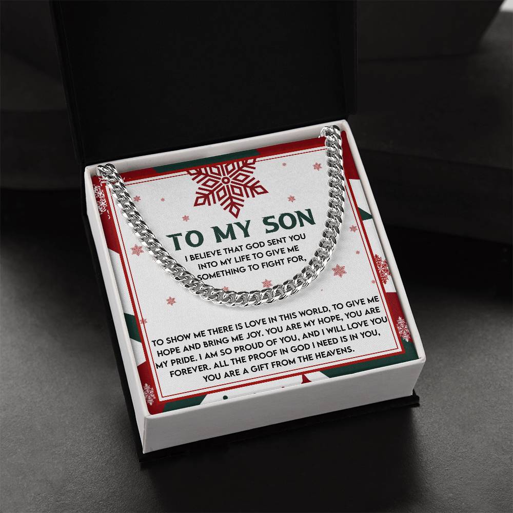 Gift for Son: To Fight For-Cuban Chain