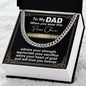 Gift For DAD-Promise Chain-Cuban Link Necklace