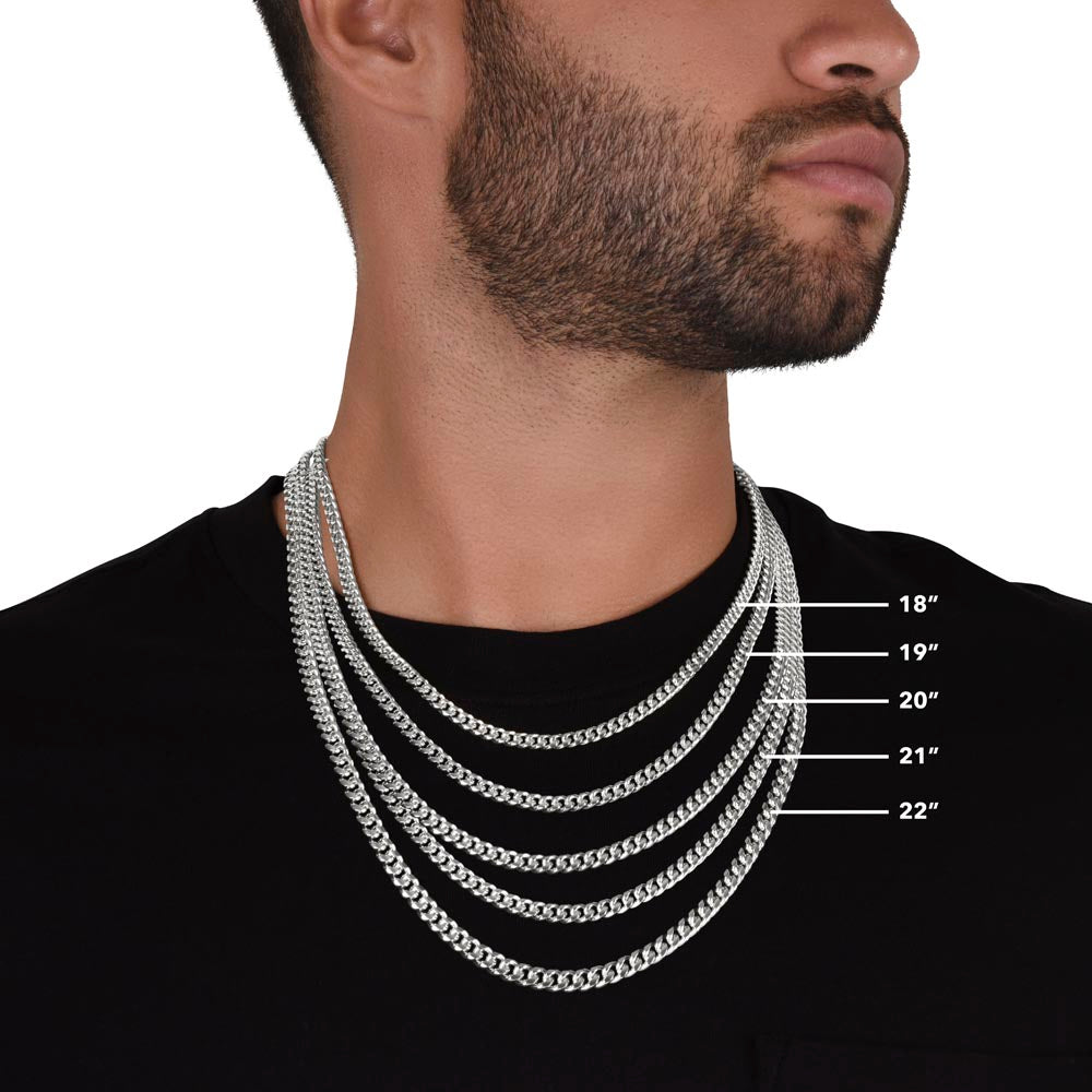 Gift for my Man:Never Change-Cuban Link