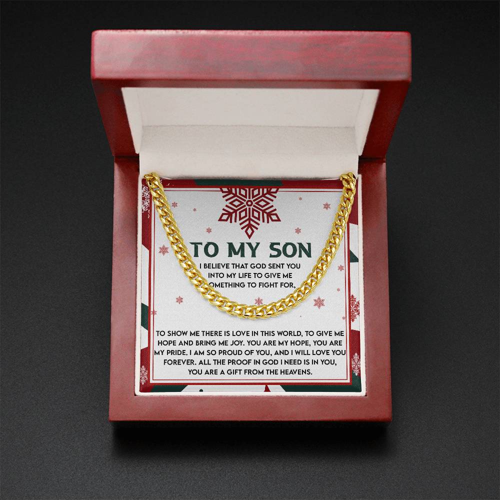 Gift for Son: To Fight For-Cuban Chain