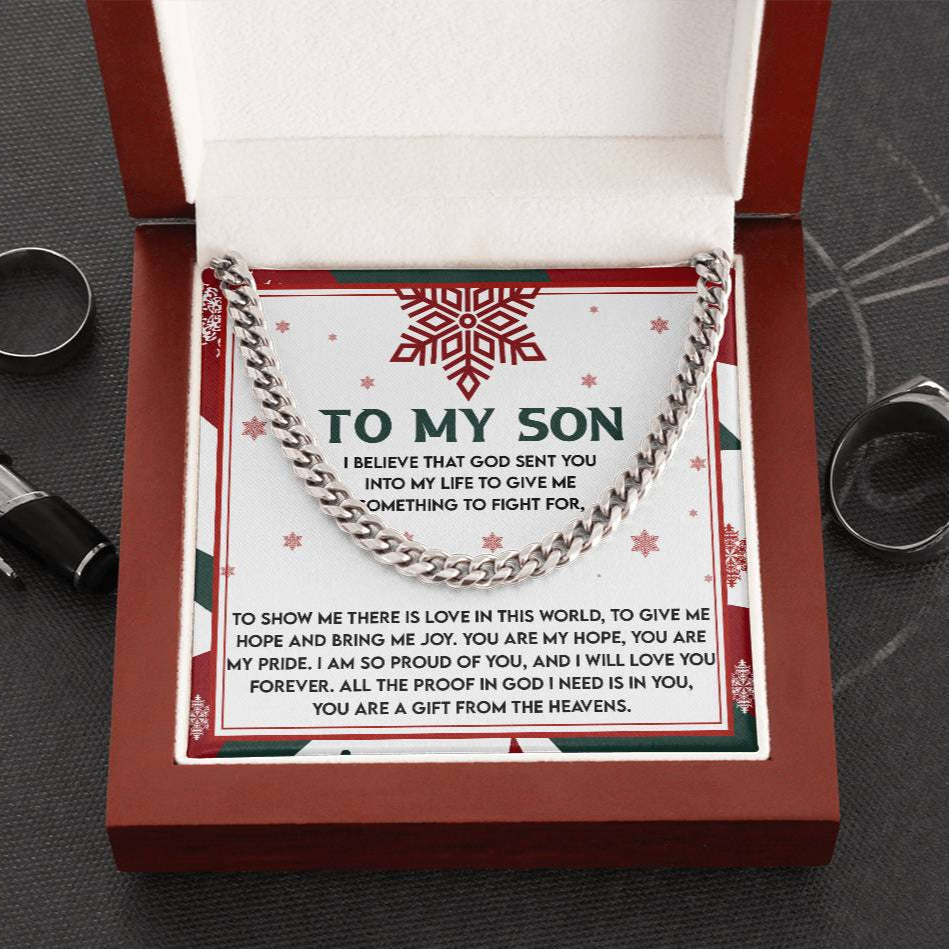 Gift for Son: To Fight For-Cuban Chain