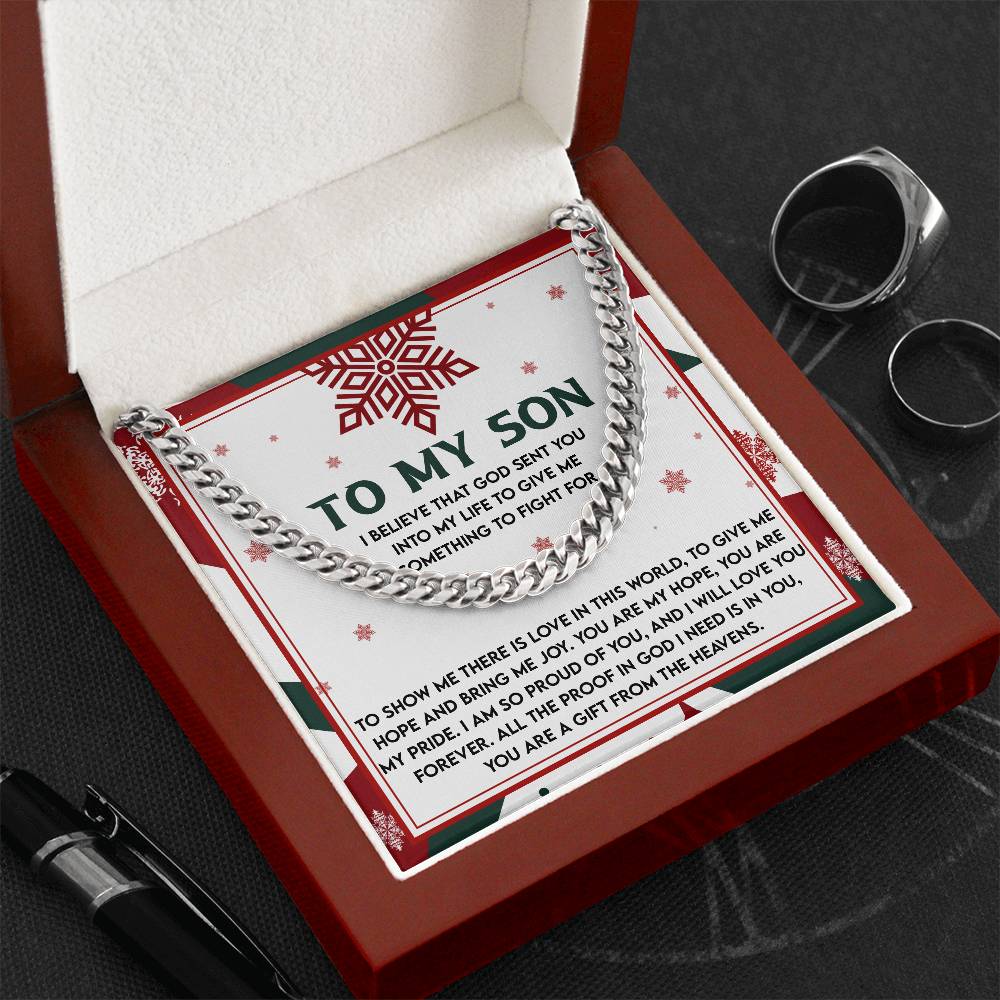 Gift for Son: To Fight For-Cuban Chain