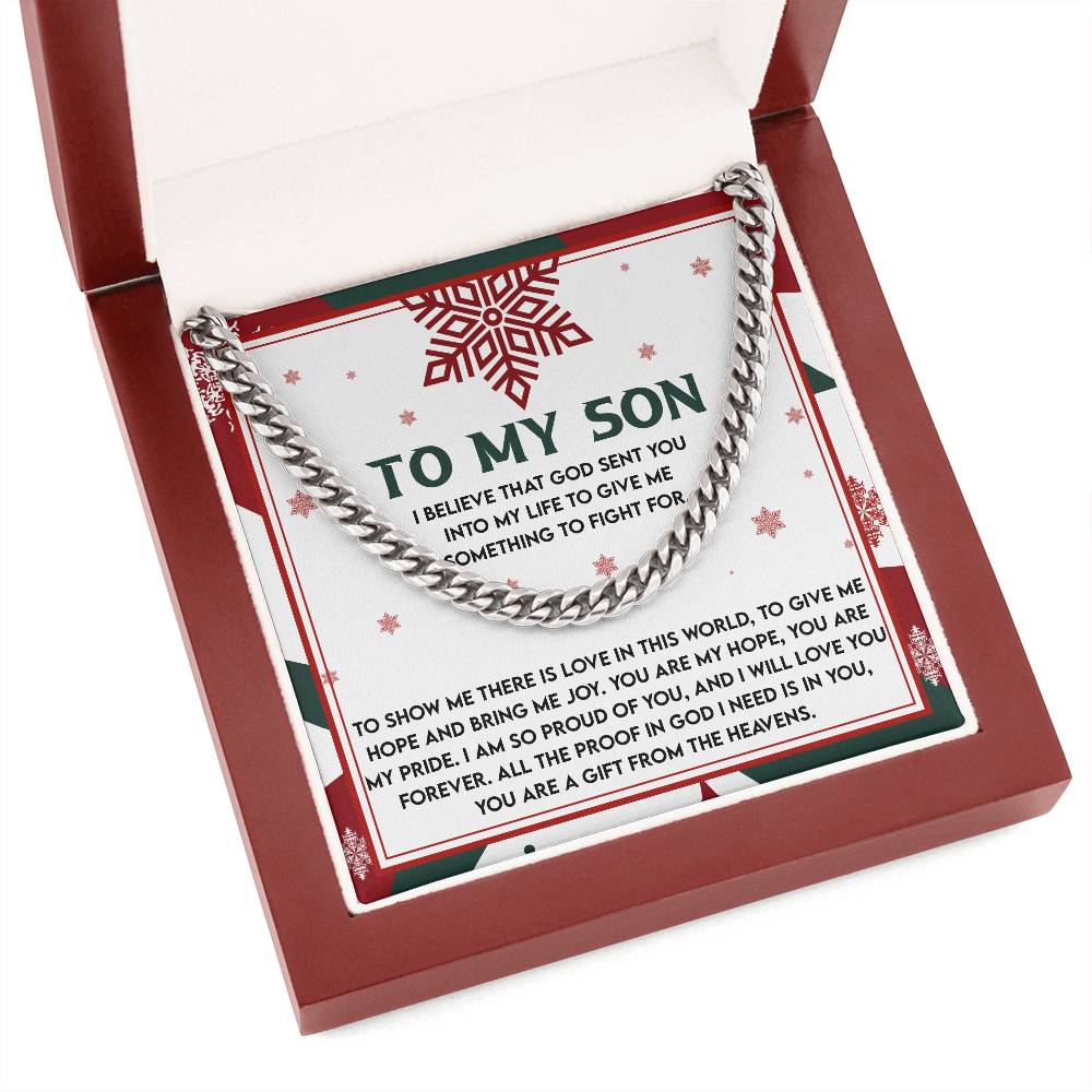 Gift for Son: To Fight For-Cuban Chain