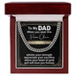 Gift For DAD-Promise Chain-Cuban Link Necklace