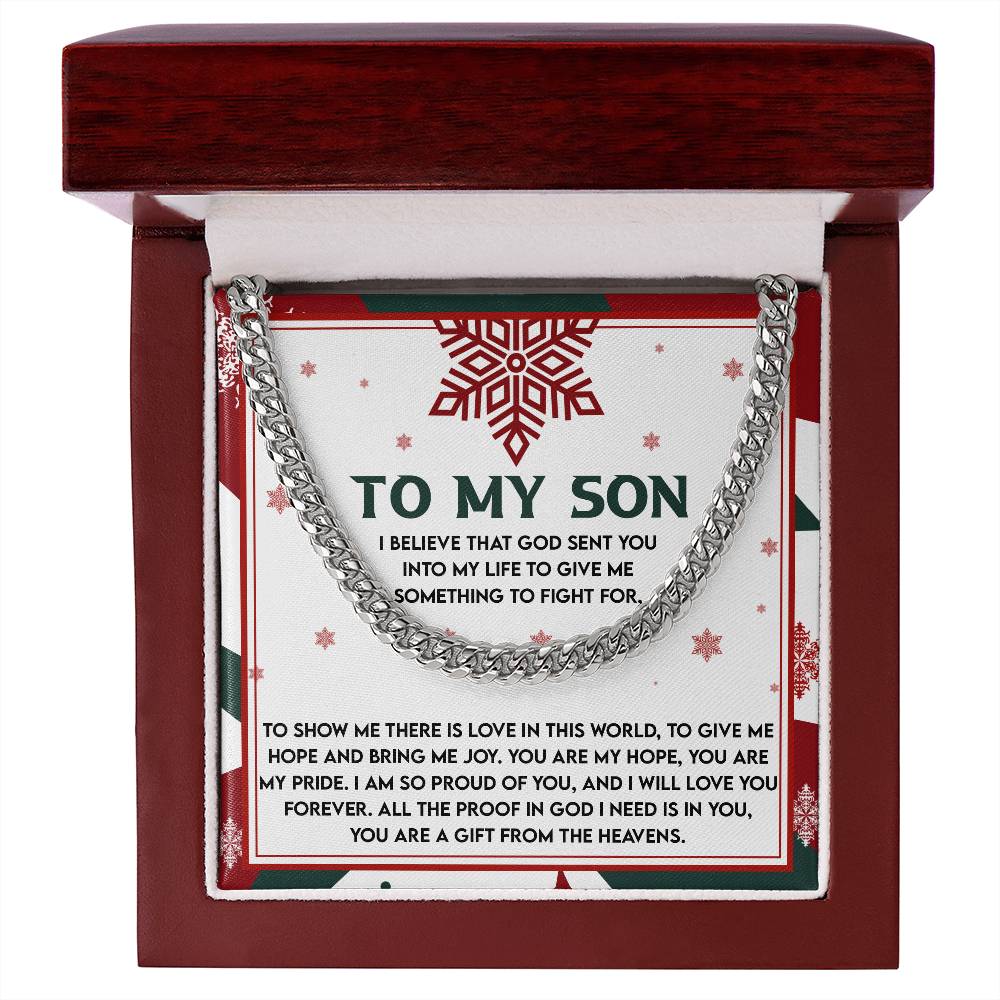 Gift for Son: To Fight For-Cuban Chain