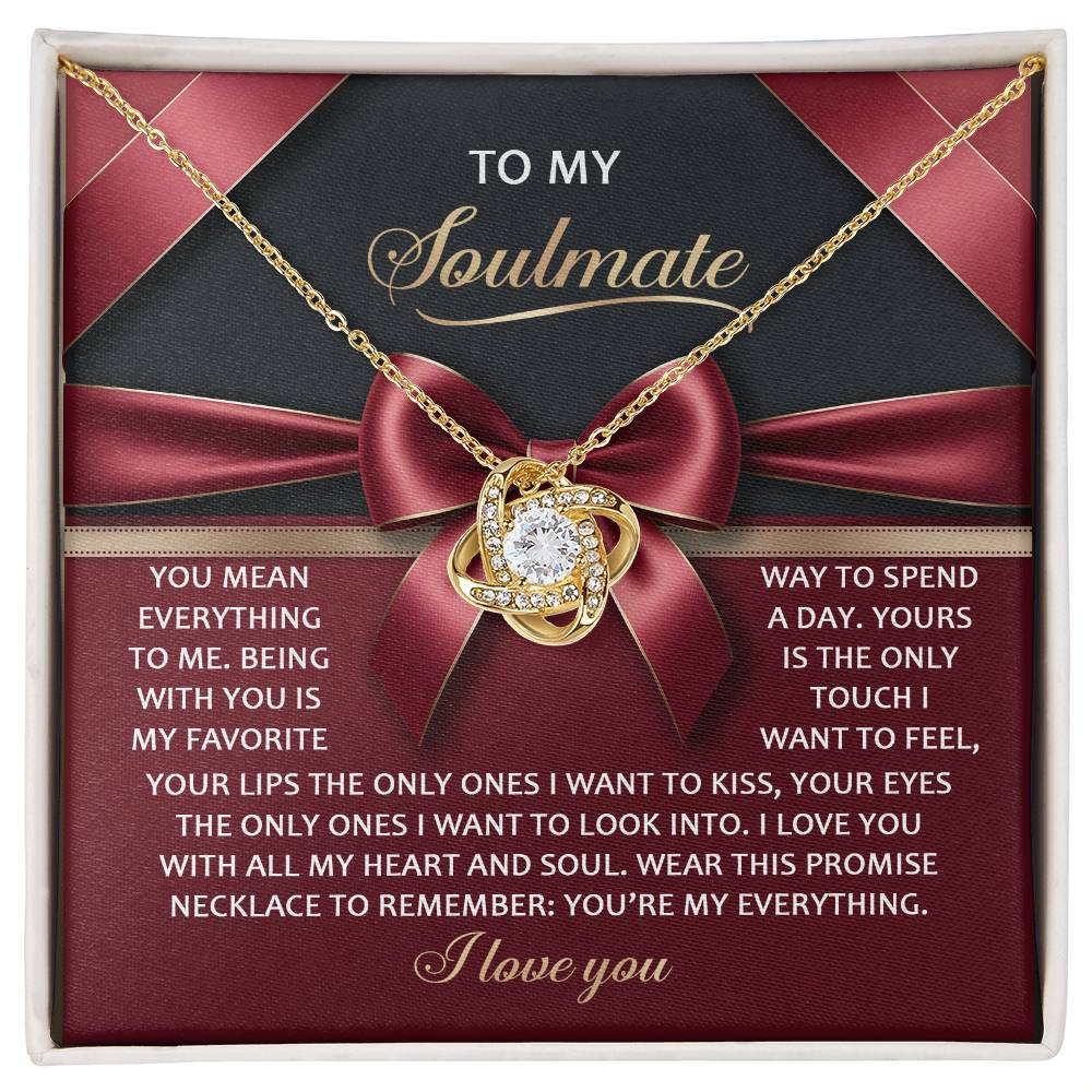 Soulmate: Heart and Soul-Love Knot Necklace