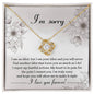 Sorry-For The Pain-Love Knot Necklace