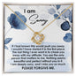 I'm Sorry-Push You Away-Love Knot Necklace