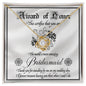 BRIDESMAID-Award of Honor-Love Knot Necklace*