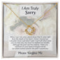 I'm Sorry-What I said-Love Knot Necklace