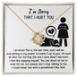 I'm Sorry-Stop Talking-Love Knot Necklace