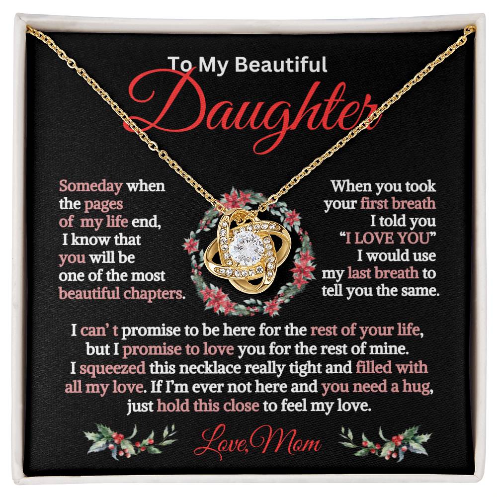 Gift for Daughter-Christmas Page of my life-Love Knot