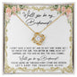 Gift for BRIDESMAID-Keep The Tradition-Love Knot