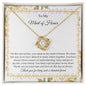 Gift for MAID OF HONOR-Share This Day-Love Knot Necklace
