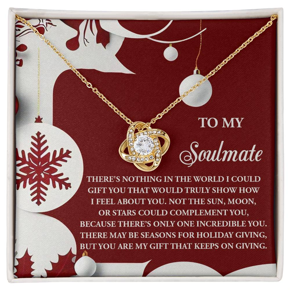 Soulmate:Holiday Gift-Love Knot Necklace