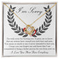 I'm Sorry-From Now On-Love Knot Necklace