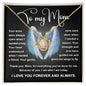 Gift For Mom-Wings to Fly-Love Knot Necklace