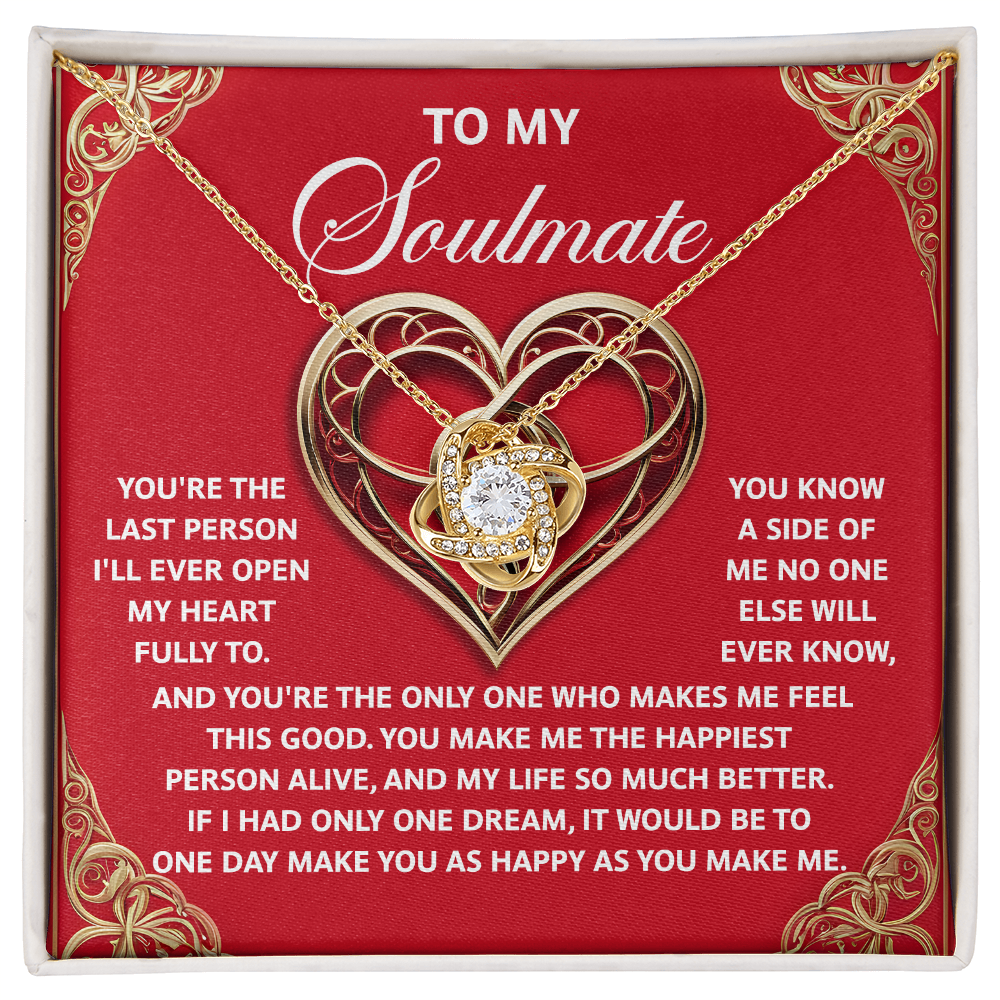 Soulmate; The Only One-Love Knot Necklace