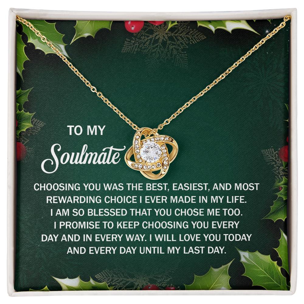Soulmate-Chose Me Too-Love Knot Necklace