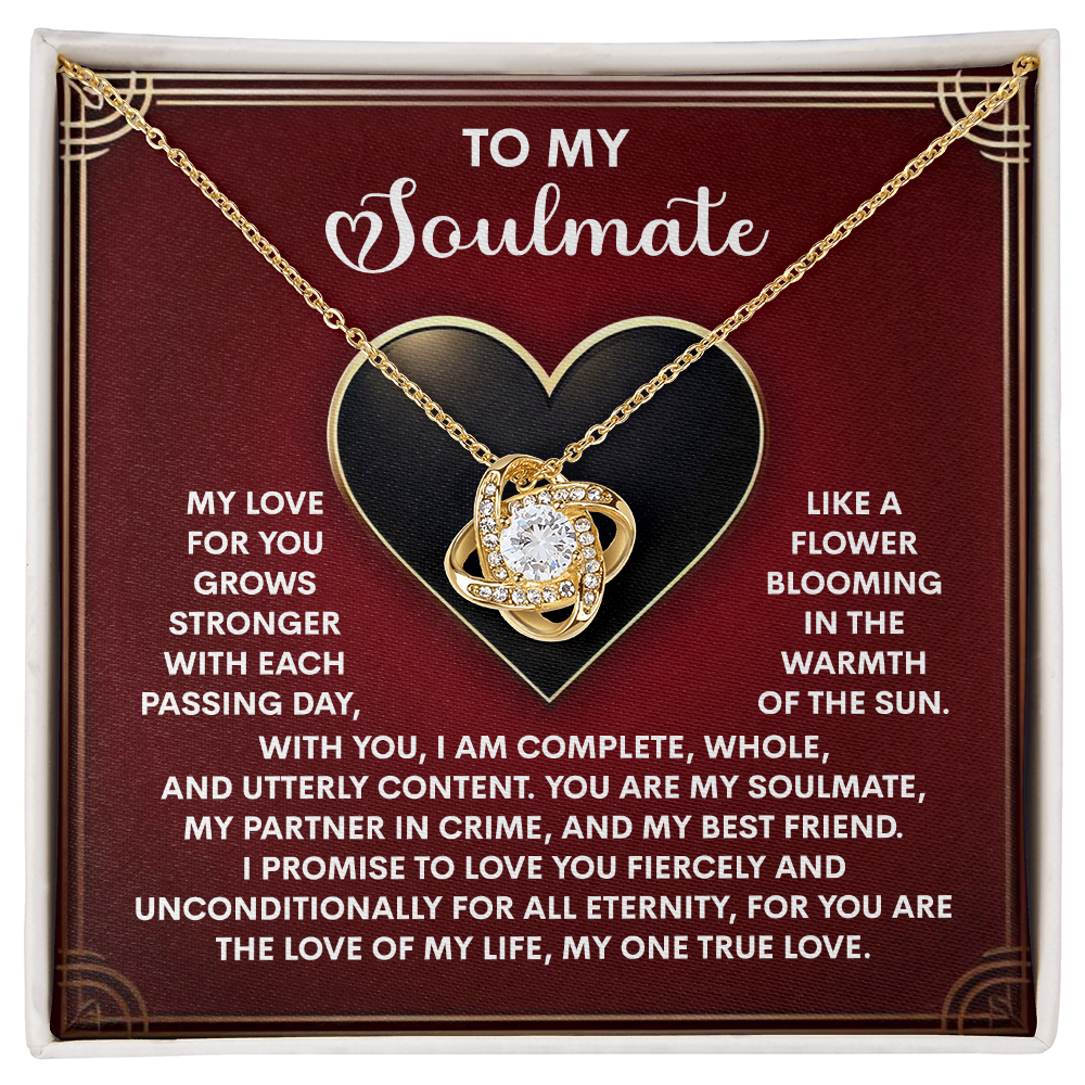 Soulmate-One True Love-Love Knot Necklace