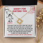 I'm Sorry-Every Chance-Love Knot Necklace