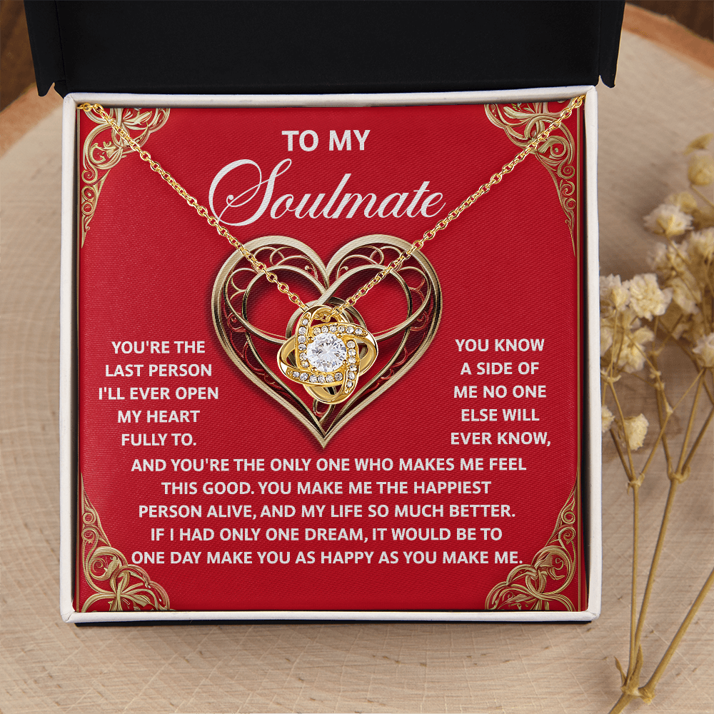 Soulmate; The Only One-Love Knot Necklace