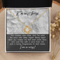 I'm Sorry-With Deep Regret-Love Knot necklace