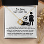 I'm Sorry-Stop Talking-Love Knot Necklace