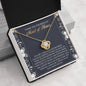 Maid of Honor-World to Me-Love Knot Necklace