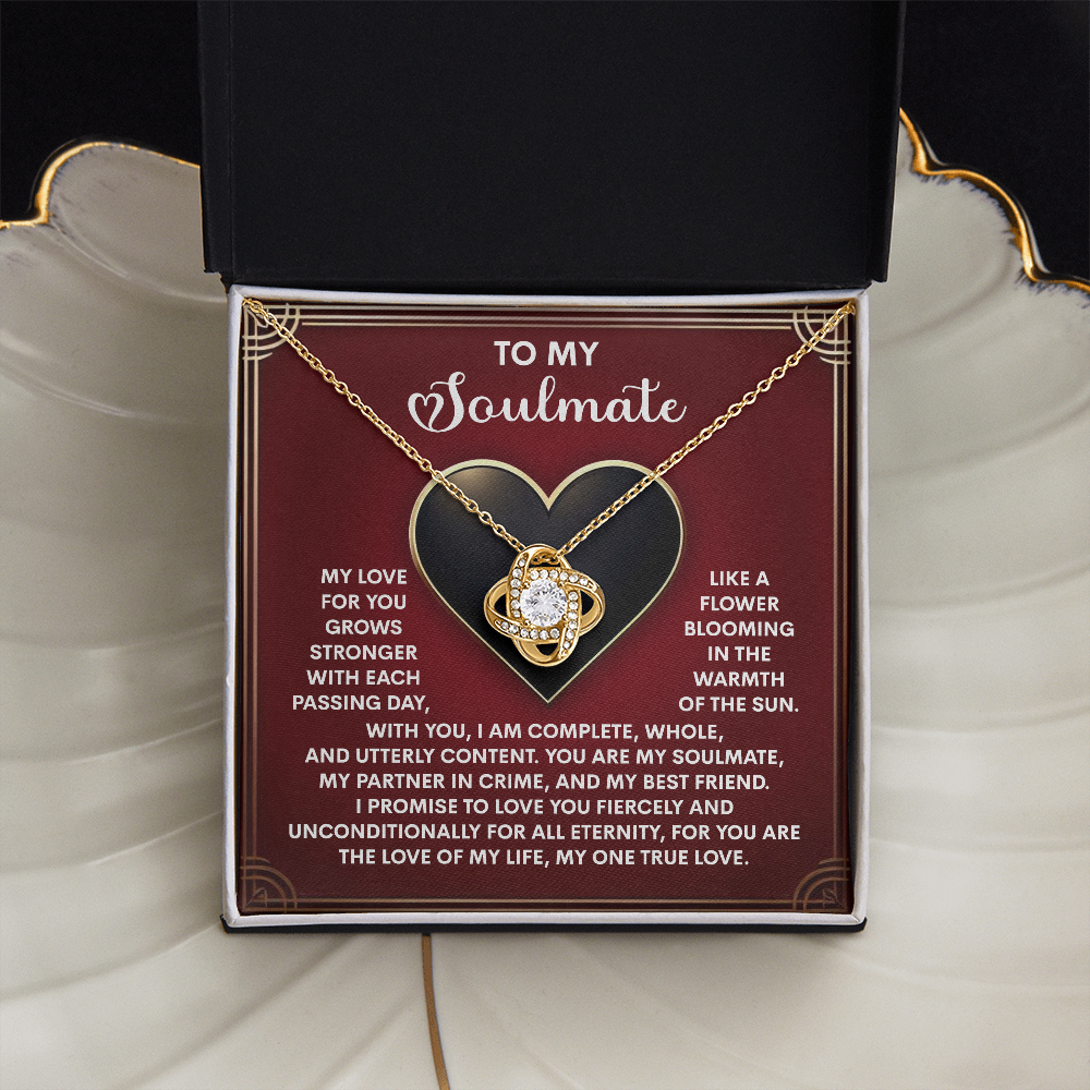 Soulmate-One True Love-Love Knot Necklace