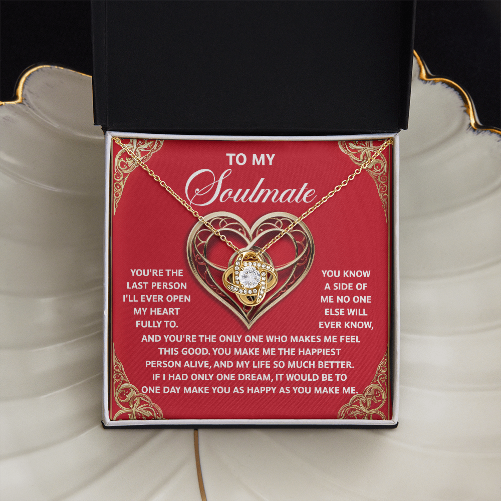 Soulmate; The Only One-Love Knot Necklace