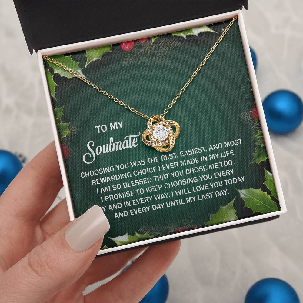 Soulmate-Chose Me Too-Love Knot Necklace