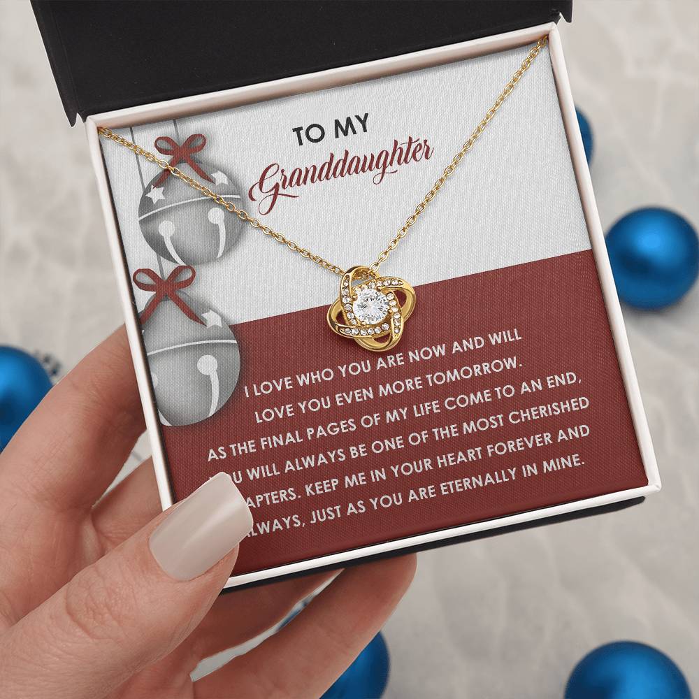 Granddaughter-To An End-Love Knot Necklace