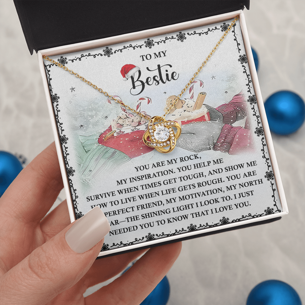 Best Friend-My North Star-Love Knot Necklace