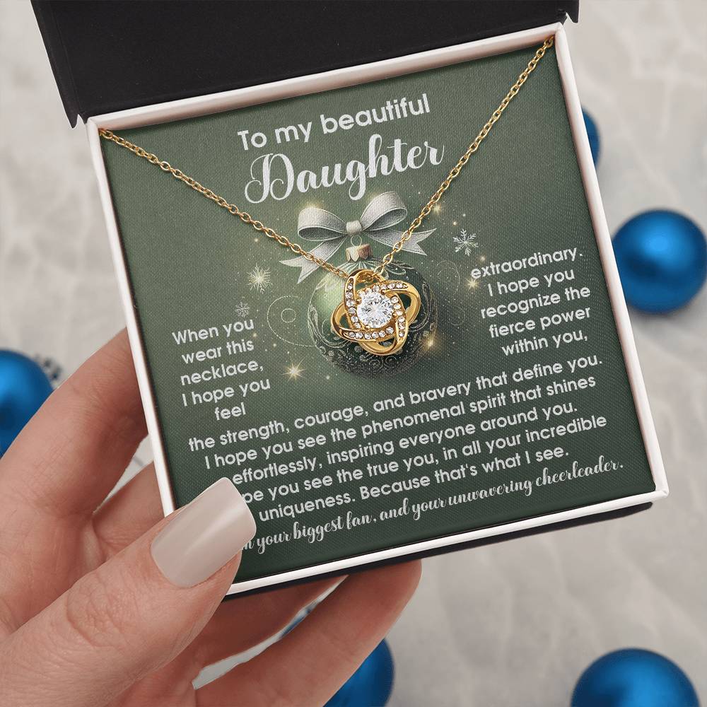 Gift for Daughter:Incredible Uniqueness-Love Knot