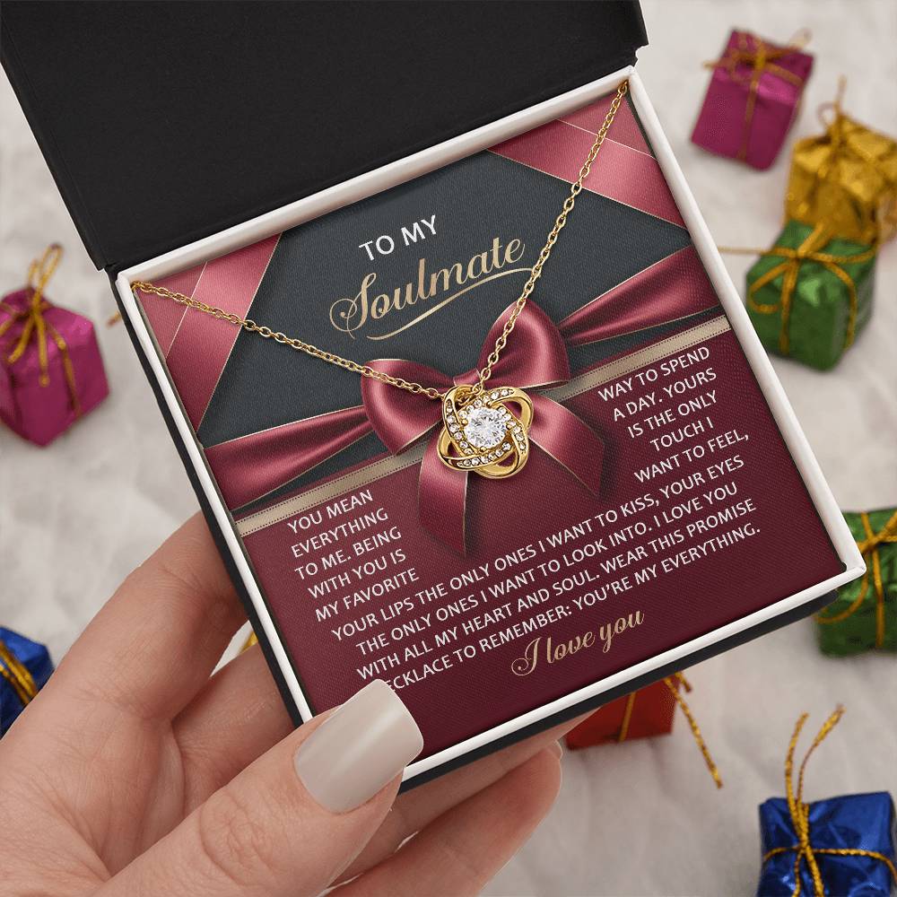 Soulmate: Heart and Soul-Love Knot Necklace