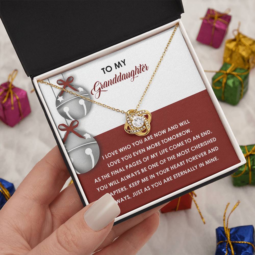 Granddaughter-To An End-Love Knot Necklace