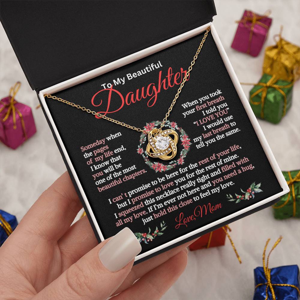 Gift for Daughter-Christmas Page of my life-Love Knot